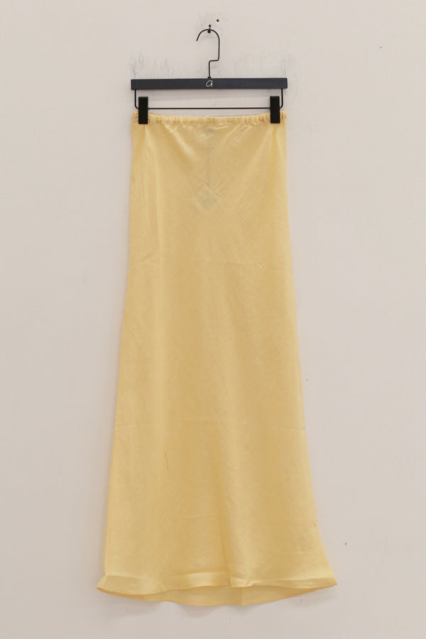 BASERANGE Linen Skirt Portugal BAS-SSDY-FL-AU25-ANA YELLOW (SKDY-SL-000)